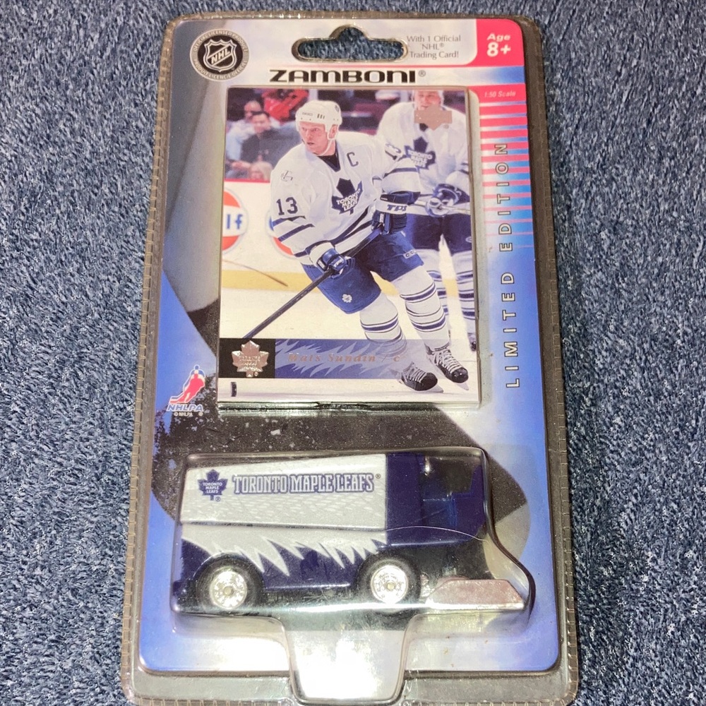 Vintage Toronto Maple Leafs Blue Zamboni Toy